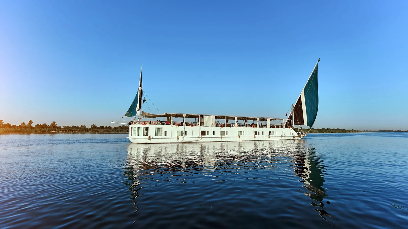 Fatima Dahabeya sailing on the Nile